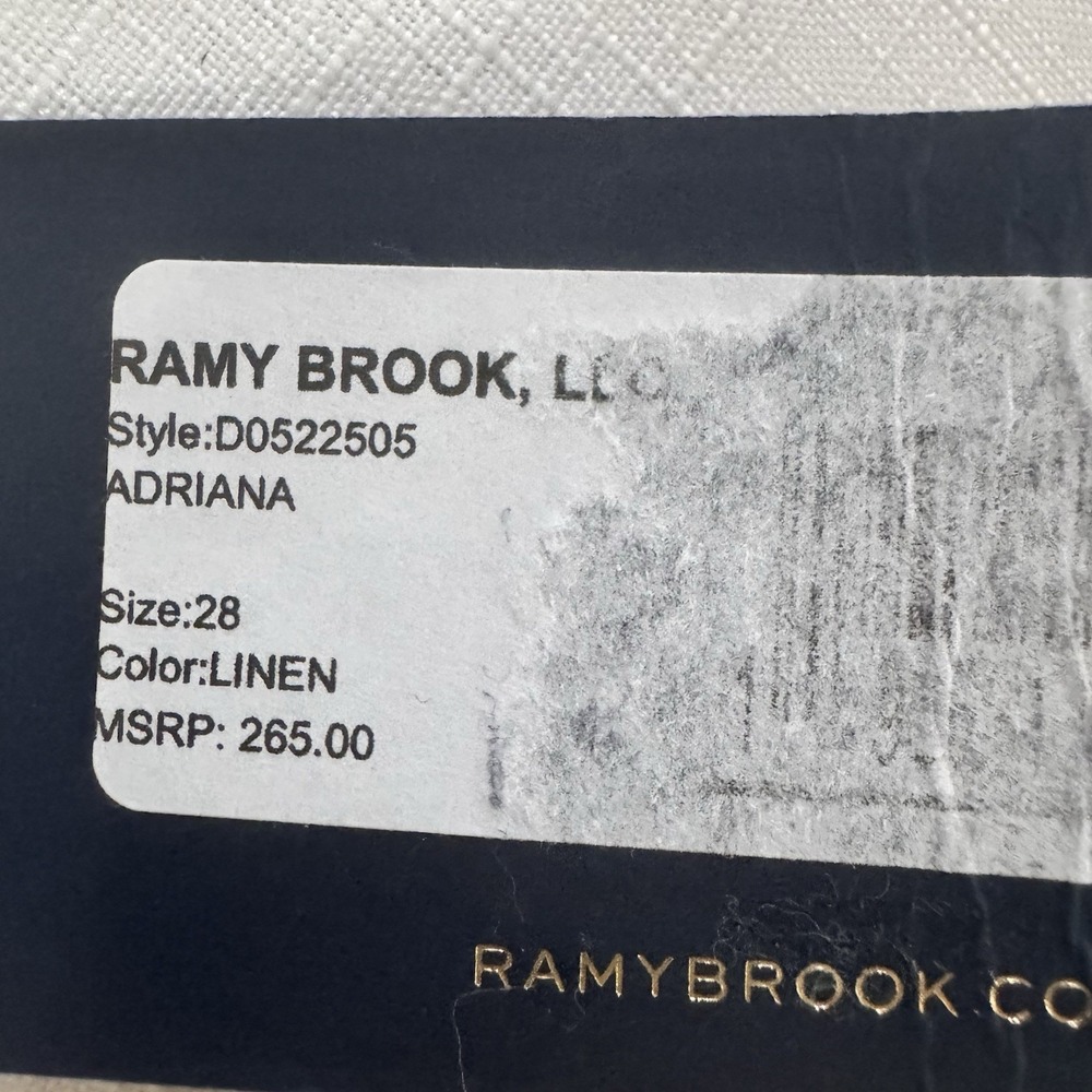 RAMY BROOK Adriana High-Waisted Distressed Jeans In Linen Size 28/6  NWT $265 #K - Picture 2 of 9